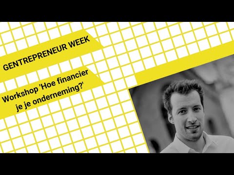 Gentrepreneur WEEK Online Workshop: Hoe financier je je onderneming