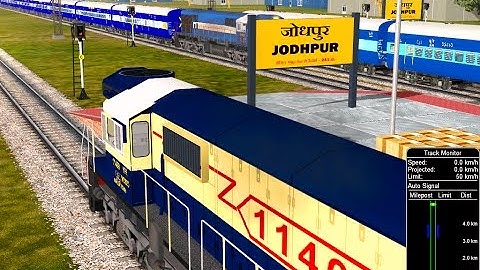 Shunting Activity In Jodhpur Jn Double Decker Activity || Indian Railway In MSTS Open Rail
