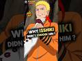 Why Ishiki Never Choose Naruto or Sasuke as His Vessel? #naruto #anime #shorts
