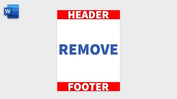 How to Remove HEADER And FOOTER in Word