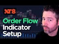 How to setup order flow indicator on ninjatrader 8