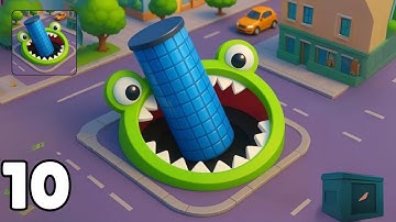 Hole.io - Gameplay Walkthrough Part 10 - Swallow Everything & Dominate the World