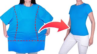 How to downsize a Tshirt to fit you perfectly!