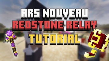 Ars Nouveau | How to use the Redstone Relay