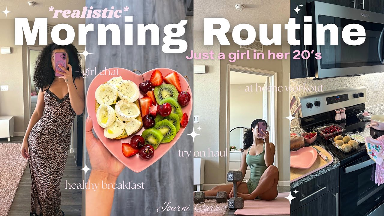 *Реалистичная* утренняя рутина девушки-самозанятой в возрасте 20 с небольшим лет 🩷