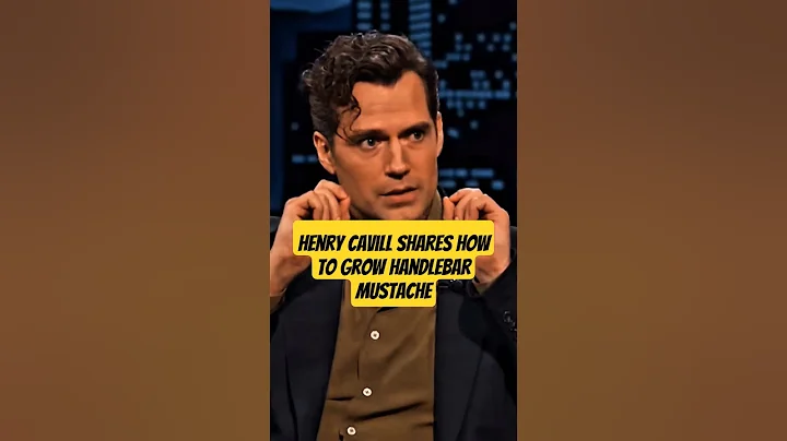 Henry Cavill shares how to grow handlebar mustache. #shorts #henrycavill #fypviral