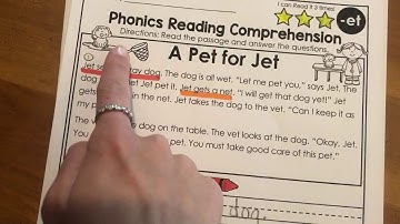 Kindergarten Reading Comprehension-Finding Text Evidence