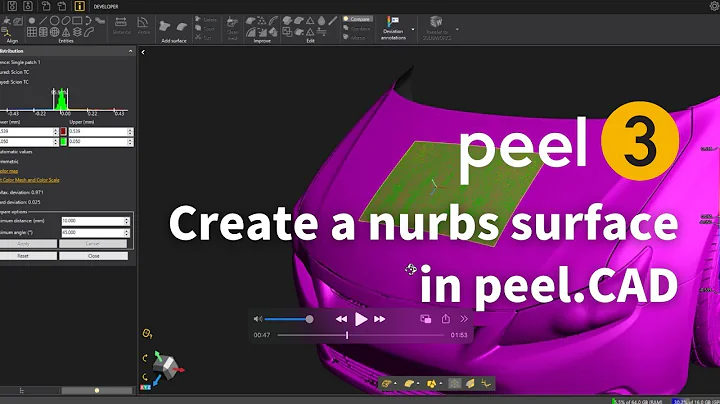 peel 3d™ How to Video | Create a nurbs surface in peel 3.CAD