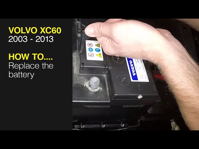 How to Replace the battery on the Volvo XC60 2003 to 2013 - YouTube