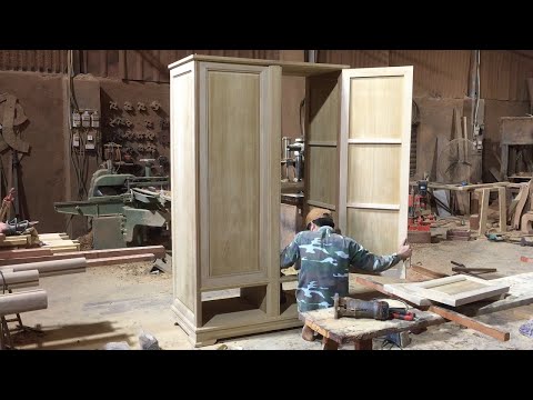 How To Carpenter Building & Install Simple and Cheap Wooden Wardrobe 🔨 Amazing Woodworking