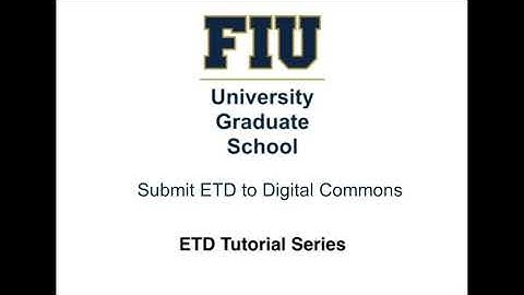 Submit Your ETD to Digital Commons