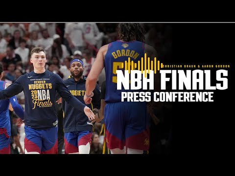 Nuggets Postgame Media: Christian Braun & Aaron Gordon | DEN vs. MIA NBA Finals Game 3 | 6-7-23