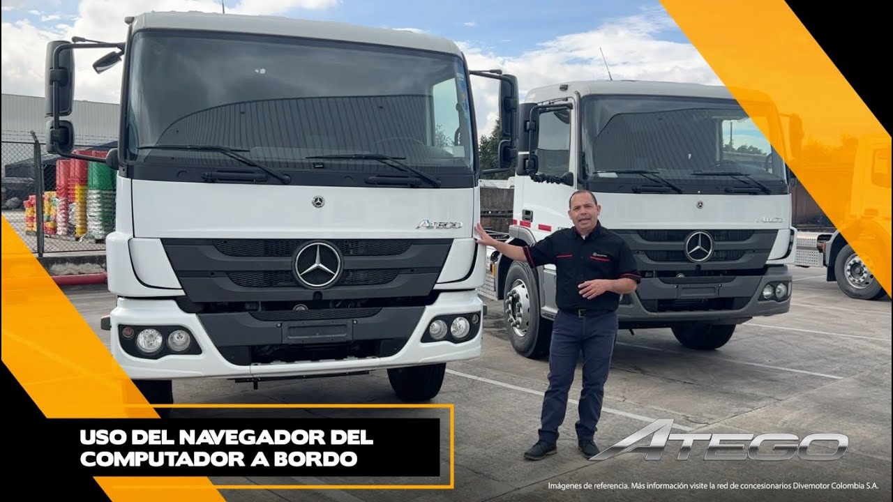 ⭐👉🏻Uso del computador a bordo Mercedes-Benz Atego / Divemotor Colombia.🖥️🚛