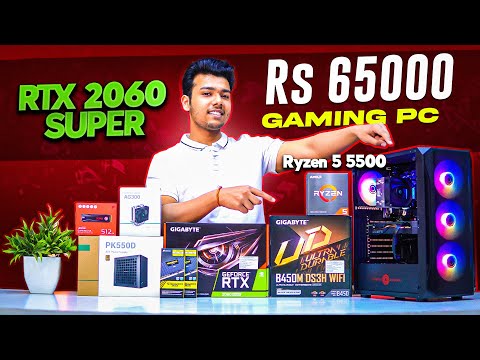 Rs 65000 Gaming & Editing PC Build 🔥 AMD Ryzen 5 5500 & RTX 2060 SUPER