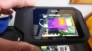How to use FLIR  C3 thermal camera to diagnose PCB, find short circuit, short capacitor
