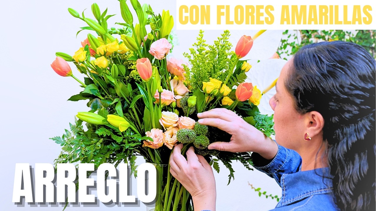 Arreglo Floral en Jarrón con Flores Amarillas | Idea Perfecta para Primavera