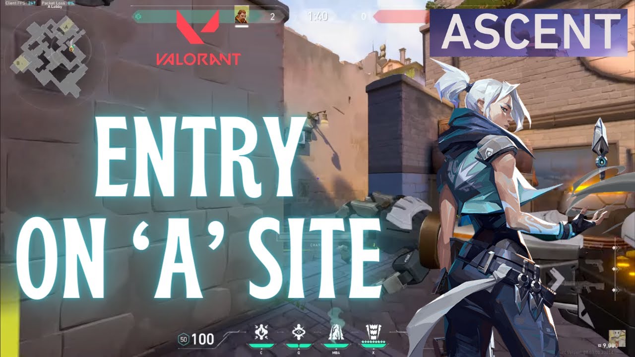 How To Entry On A Site As Jett In Ascent On Valorant 2024 | Valorant ...
