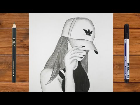 How to Draw a Famous Girl Drawing | How to Draw a Girl With Cap Step by