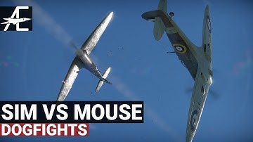 War Thunder Simulator vs Mouse Aim Duel | F4U-1A & Spitfire Mk IIa