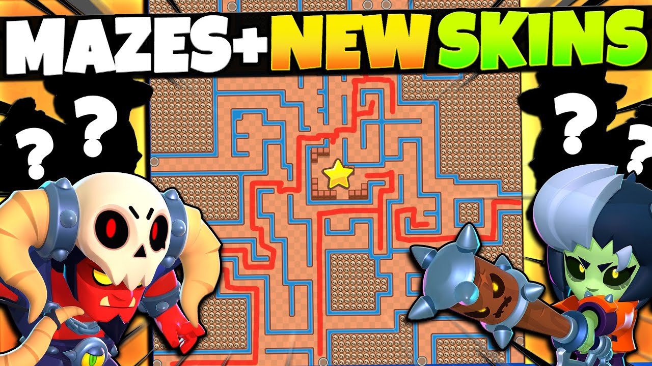 Beating Maze Maps With Secret New Update Skins Brawl Stars October Update Youtube - best maps for rico brawl stars