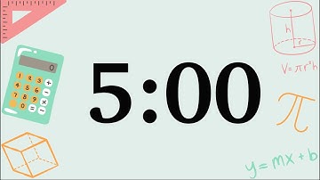 5 Minute Fun Math Timer (Soft Synth Tones at End)