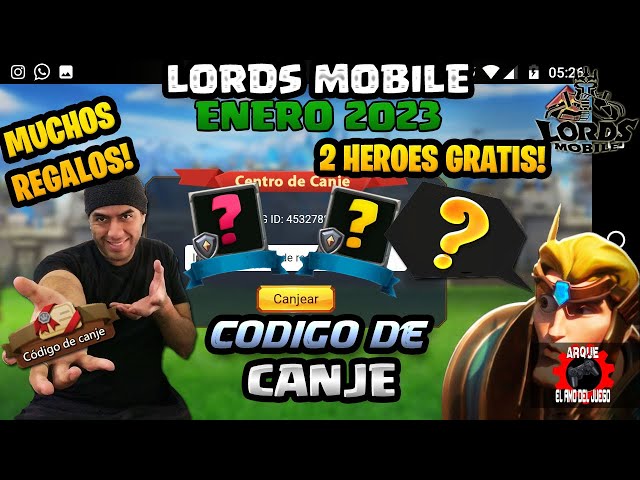 Códigos Lords Mobile (Dezembro 2023)