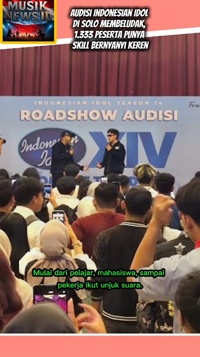 Audisi Indonesian Idol di Solo Membeludak, 1.333 Peserta Punya Skill Bernyanyi Keren #shorts
