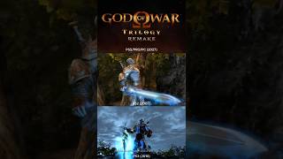 GOD OF WAR TRILOGY REMAKE TRAILER PS5 PRO VS PS3 VS PS2 #godofwartrilogyremake #ps5pro #shorts