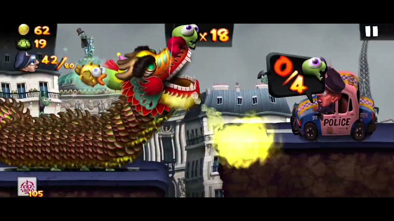 Zombie tsunami - daily mission/ eat 80 police officers 