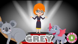 Grey Colour Song for kids | Learn Colours | Rhymes for Children | Bindi's Music & Rhymes Resimi