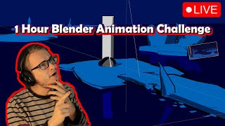 One Hour Blender Animation Challenge ! *fish eye lense testing* :)