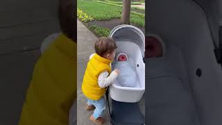 Toddler Tries to Be the Boss… Baby Said NOPE! 😂👶 #ToddlerLife #SiblingChaos #FunnyKids #ViralKids