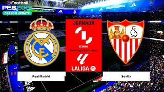 Real Madrid vs Sevilla |  PES 2021 HIGHLIGHTS La Liga Match With Commentary 