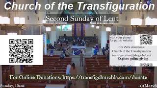 Transfiguration Church: Second Sunday of Lent