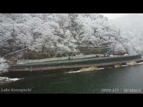 【4K】富士河口湖 産屋ヶ崎より 2025年02月02日  日曜日  Dji Mini 2  OPPO A73