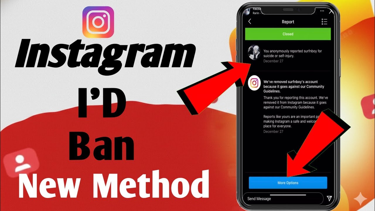 Instagram Id Ban Kaise Kare 