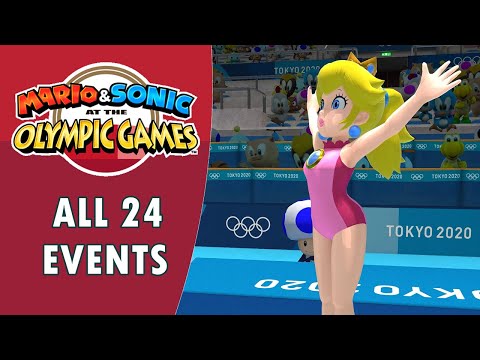 Mario Sonic At The Tokyo 2020 Olympic Games Peach All 24 Events