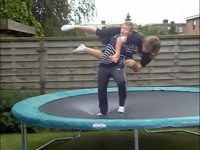 trampoline wrestling