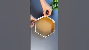 DIY Cardboard Shelf for home decor #shorts #ytshorts #trending #diy #walldecor #homedecor #cardboard