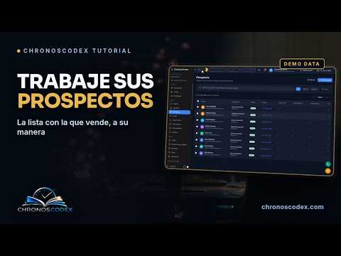 Trabaje su Lista de Prospectos en Chronos