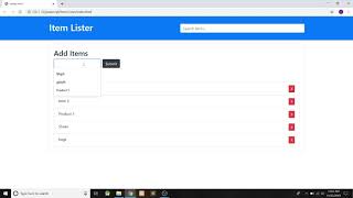 Item Lister In JavaScript With Source Code | Source Code & Projects