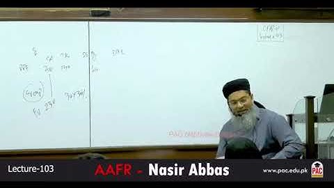 CFAP 01 | AAFR | SIR NASIR ABBAS | LECTURE # 103  | JUNE 2024