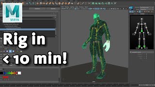 Quick Rigging and Skinning a character for beginners