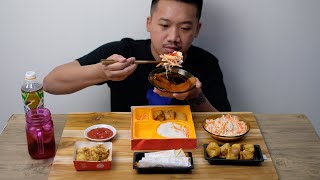 (SUB) HOKBEN (HOKA-HOKA BENTO) MUKBANG ASMR EATING SHOW