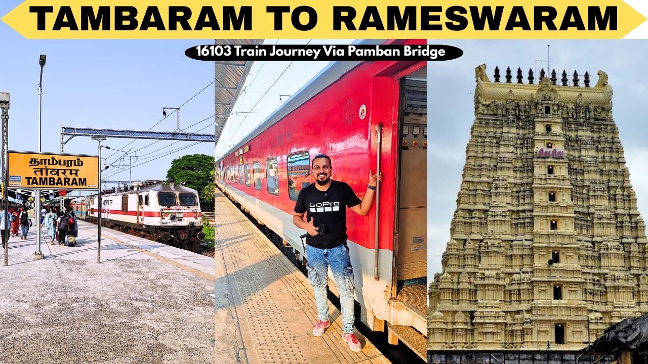 Tambaram To Rameswaram Train Journey | 16103 TBM RMM Express | Indian Railway | IV09