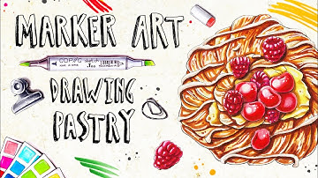 How to Draw with Markers || My Entire Process of Creating Marker Drawing using Copic markers