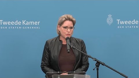 Toelichting van informateur Rianne Letschert op haar werkzaamheden. 