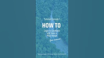 GeoNadir Tutorial Ep. 1: How to Login and Save a Map Image