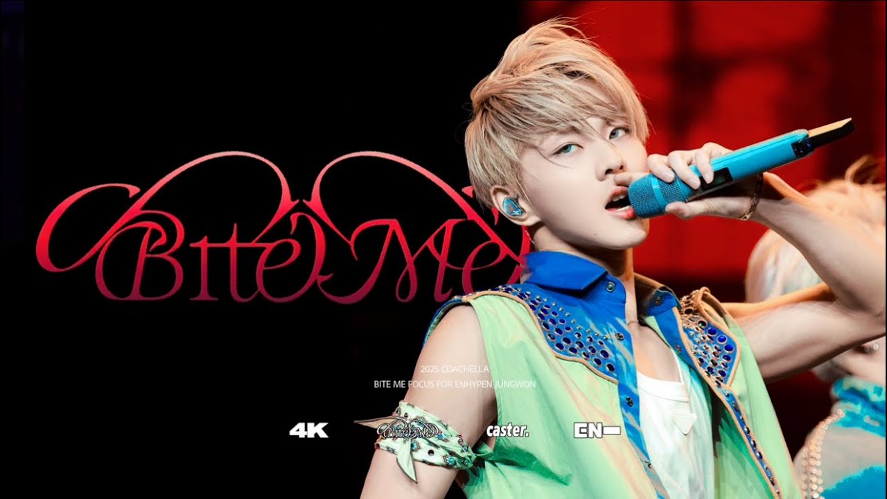 [4K] 2025 COACHELLA WEEK1 ENHYPEN JUNGWON 'Bite Me' FOCUS 엔하이픈 정원 직캠