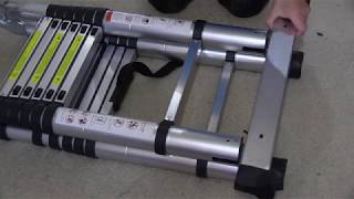 Folding telescopic aluminium ladder review.